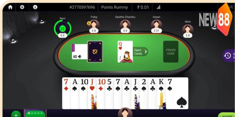 Quy tắc được cập nhật trong trò chơi Three Card Rummy 